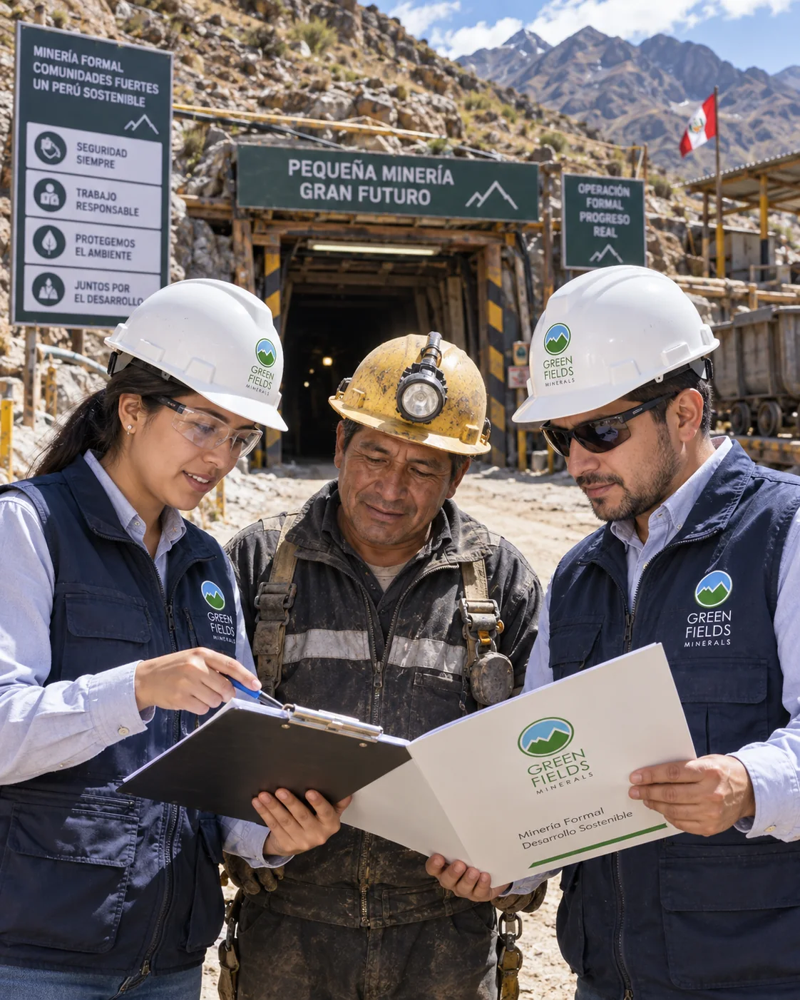 Acompañamiento de Greenfields Minerals a pequeña minería en proceso de formalización